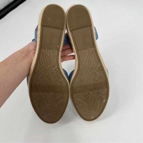 Life Stride Denim Blue Espadrille Flats size 11 - Picture 4 of 5